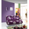 Sofa Bed 2 Seater with 2 Pillows Iron Durable Frame Convertible Easily 2 Specifications Various Colors
