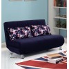 Sofa Bed 2 Seater with 2 Pillows Iron Durable Frame Convertible Easily 2 Specifications Various Colors