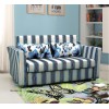 Sofa Bed 2 Seater with 2 Pillows Hardwood Durable Frame Convertible Easily