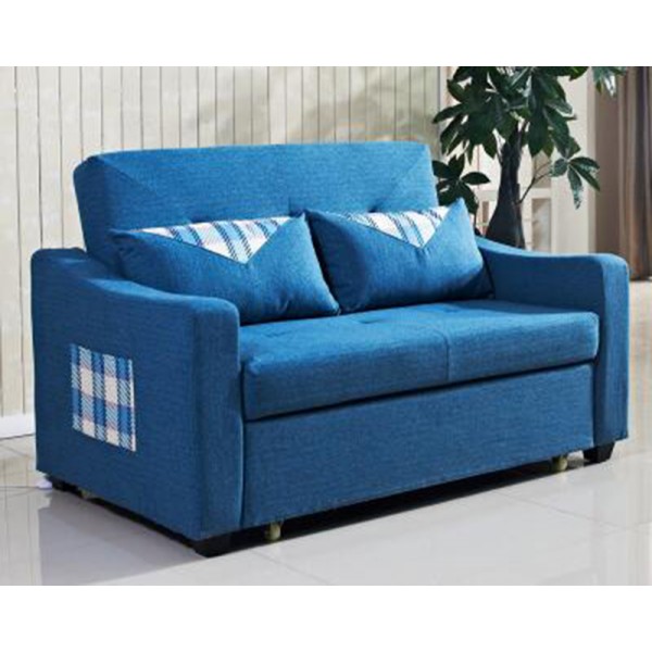 Sofa Bed 2 Seater with 2 Pillows Folding Hardwood Durable Frame Convertible Easily 3 Specifications