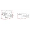 Folding Functional Sofa Bed Fashion Bunk Bed for Living Room Furniture Iron Durable Frame Convertible Easily Stylish Sofa Couch Bunk Beds